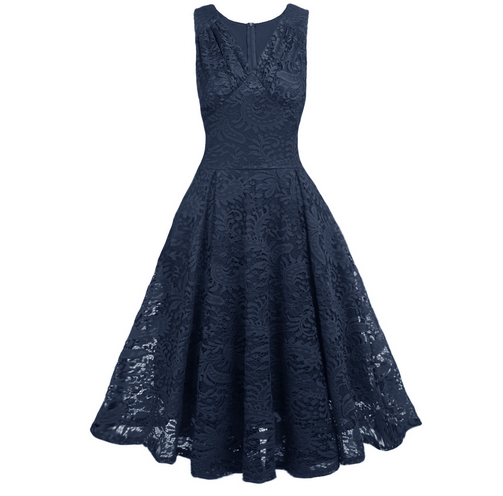 Sleeveless Lace Dress