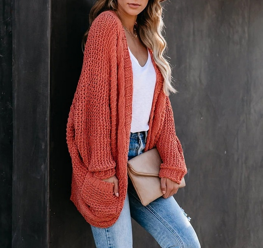 Casual knitted cardigan