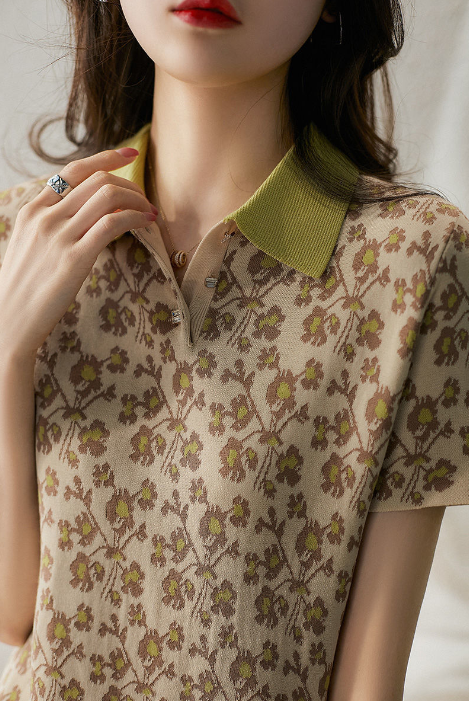 Floral Knit Sweater