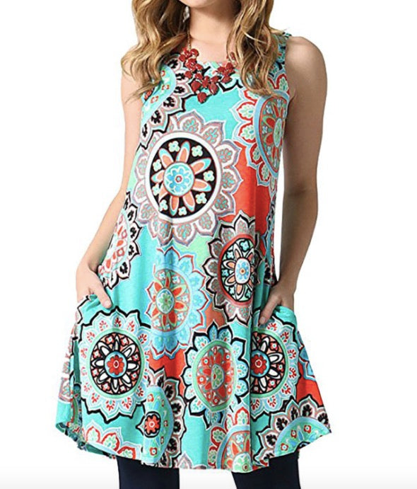 Boho Sleeveless Dress