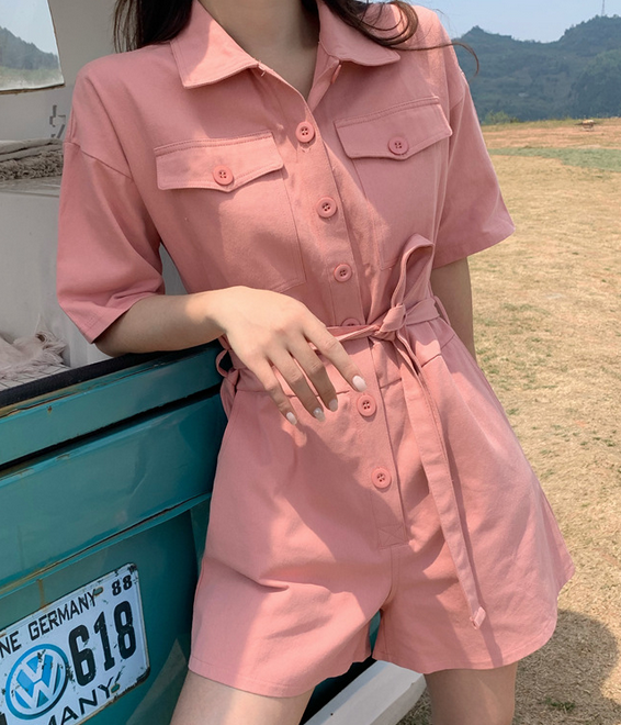 Front Buttons Romper