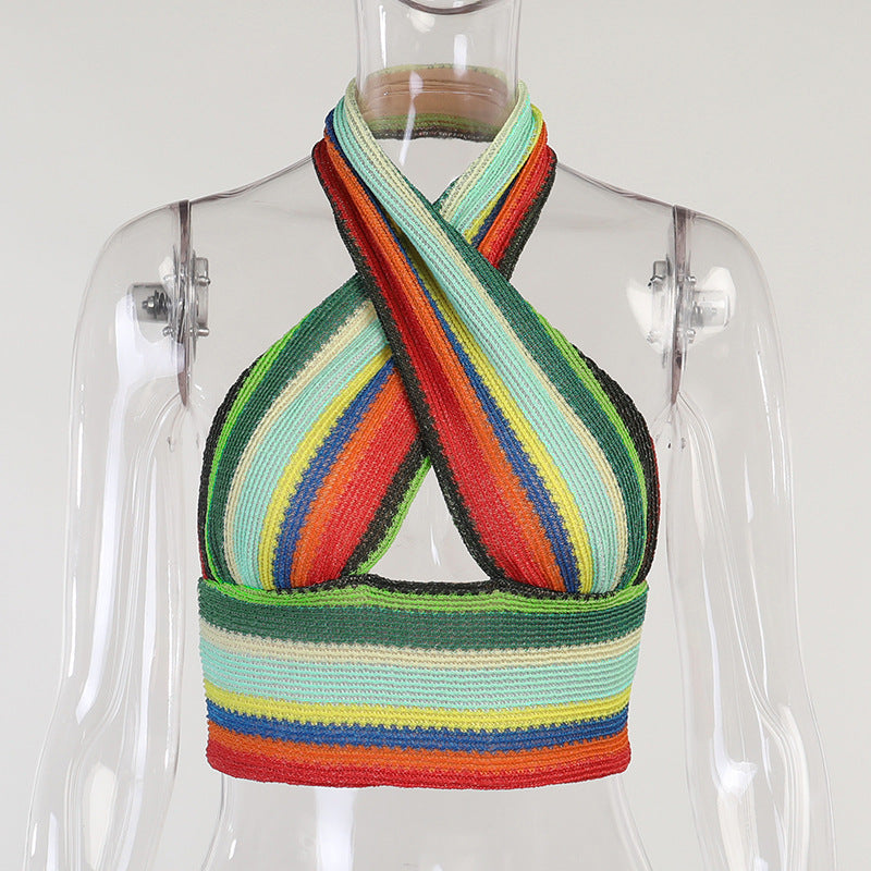 Colorful Cross Top