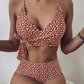 Floral High Waist Bikini Set