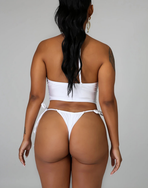 Cross Hollow Out Bikini Set
