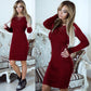 Lace Up Sweater Dress, dress, VIVIMARKS