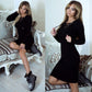 Lace Up Sweater Dress, dress, VIVIMARKS