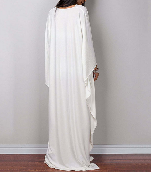 V Neck Maxi Cover Up