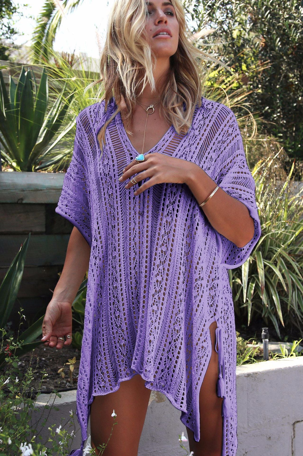 Knit Hollow Out Overall, overall, VIVIMARKS