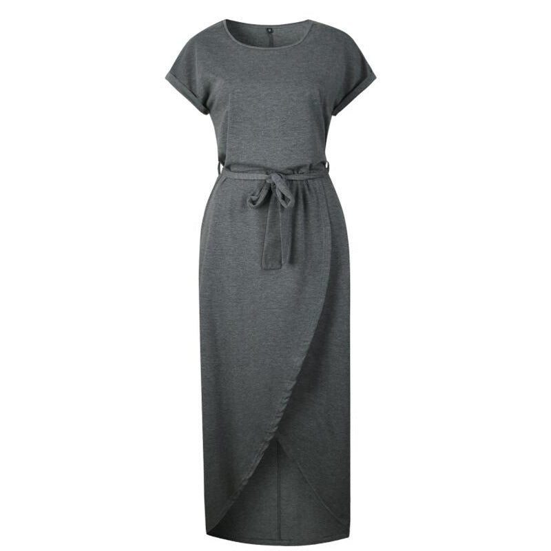 Casual Short Sleeve Irregular Dress, dress, VIVIMARKS