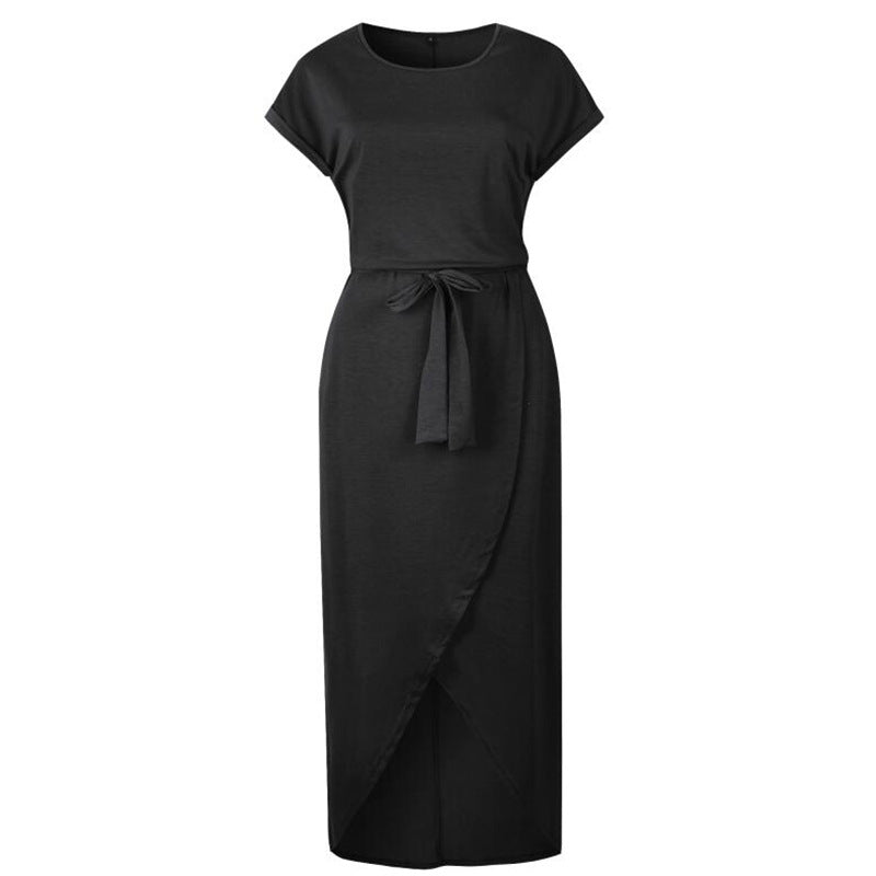 Casual Short Sleeve Irregular Dress, dress, VIVIMARKS