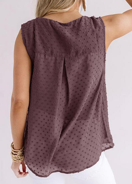 Ruffles V Neck Chiffon Top