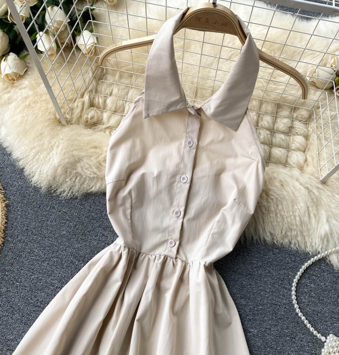Front Buttons Dress