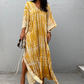 Colorful Slit Cover Up