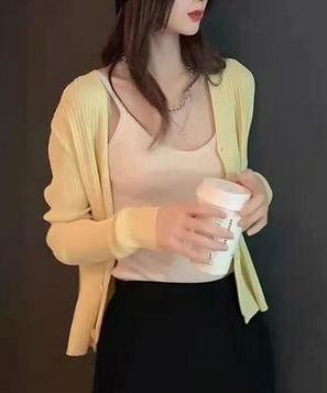 Front Buttons Sweater