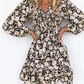 Floral V Neck Dress
