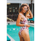 Flamingo Print One Piece Swimwear, bikini, VIVIMARKS