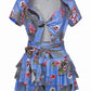 Floral Top And Skirt Two Pieces Set, two pieces, VIVIMARKS