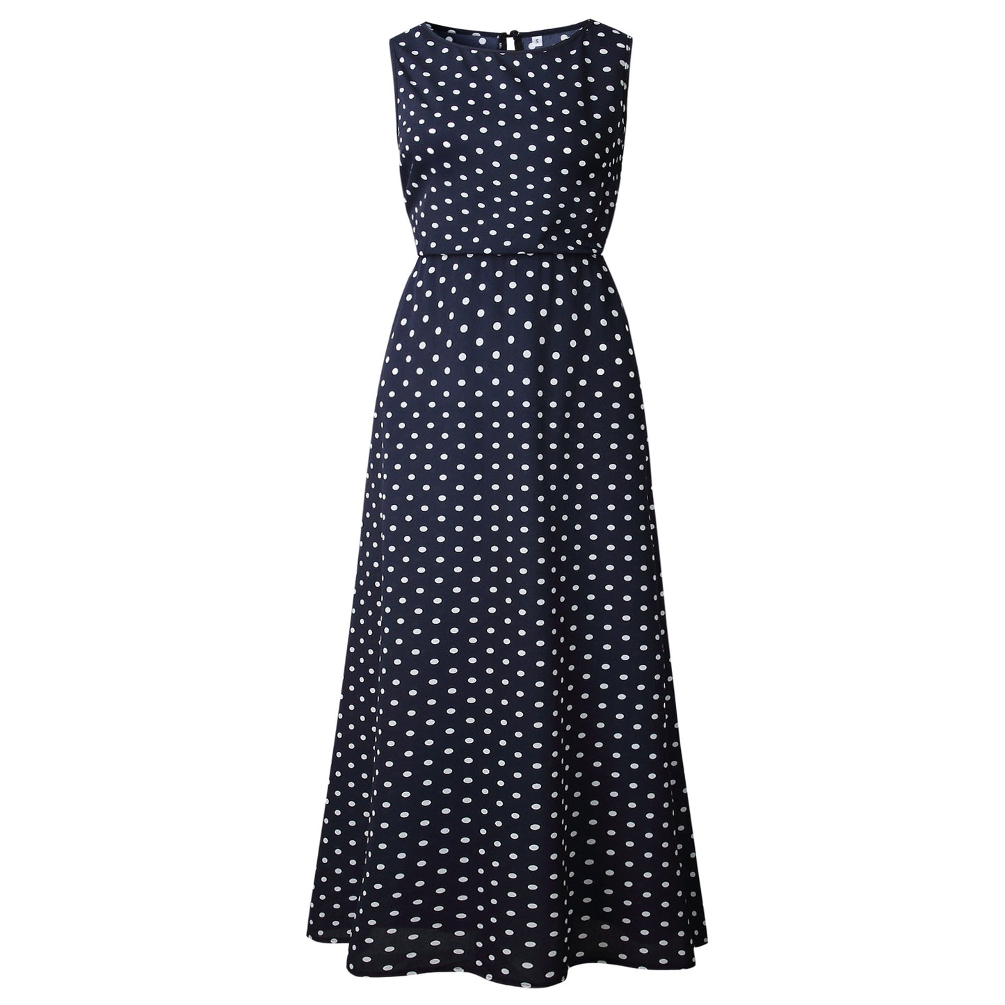 Dots Print Maxi Dress, dress, VIVIMARKS