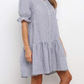 Stripe Short Sleeve Dress