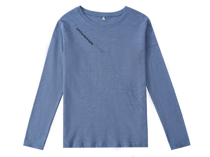 Pure cotton casual long-sleeved T-shirt