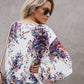 Floral V Neck Top, blouse, VIVIMARKS