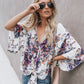 Floral V Neck Top, blouse, VIVIMARKS