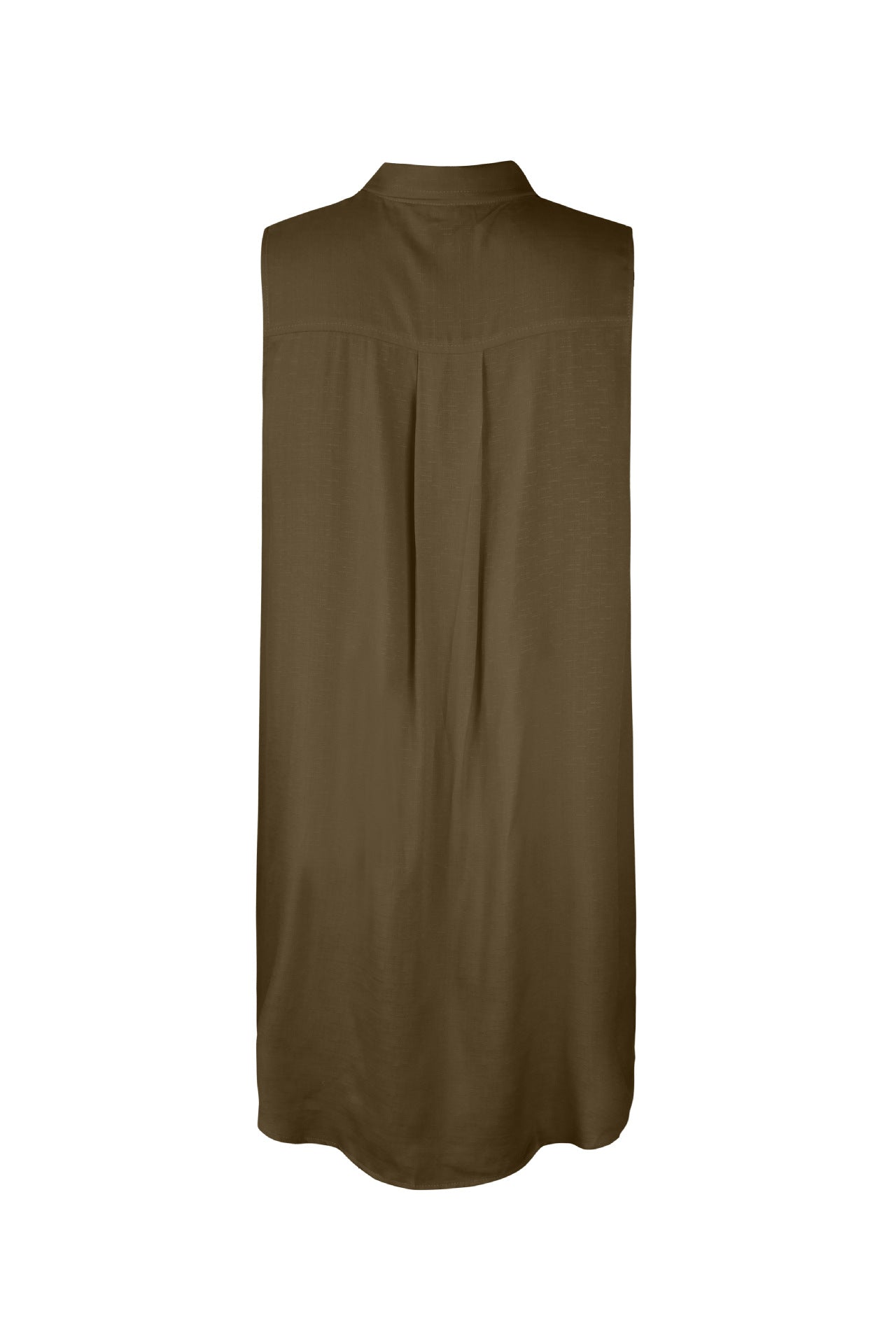Sleeveless Front Buttons Blouse
