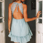 Hollow Out V Neck Dress, dress, VIVIMARKS