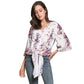 Floral V Neck Top, blouse, VIVIMARKS