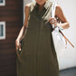 Sleeveless Front Buttons Blouse