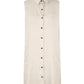 Sleeveless Front Buttons Blouse