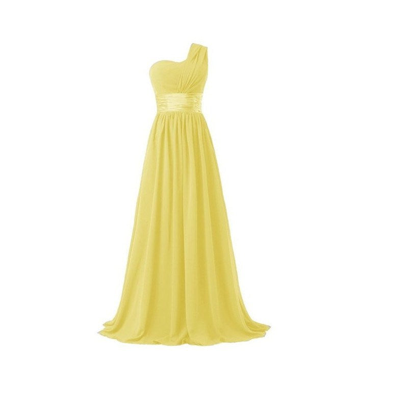 One Shoulder Maxi Party Dress