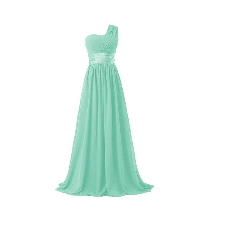 One Shoulder Maxi Party Dress
