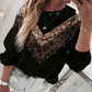 Sequins Splicing Top