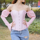 Off The Shoulder Back Lace Up Top