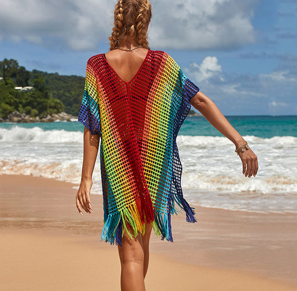 Colorful Knit Cover Up