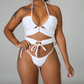 Cross Hollow Out Bikini Set