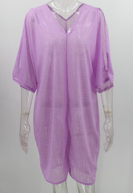 See-through V Neck Top