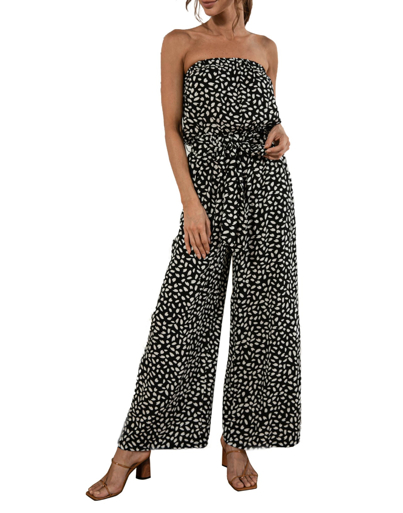 Dots Strapless Romper