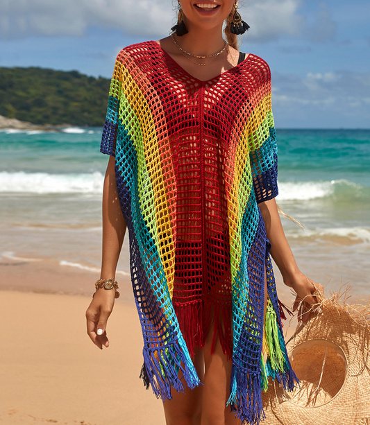 Colorful Knit Cover Up