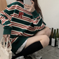 Striped casual round neck T-shirt top