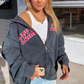 Letters Print Hoodies Sweatshirt