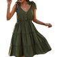 Sleeveless V Neck Dress