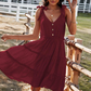 Sleeveless V Neck Dress