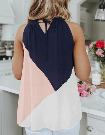 Halter Neck Chiffon Top