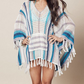 V Neck Tassels Cover Up