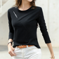 Pure cotton casual long-sleeved T-shirt