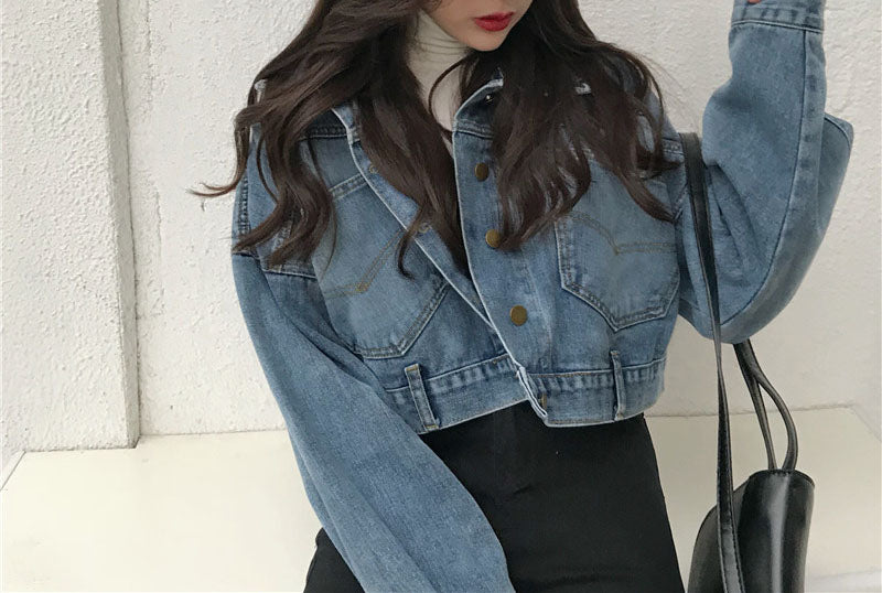 Back Buttons Denim Jacket