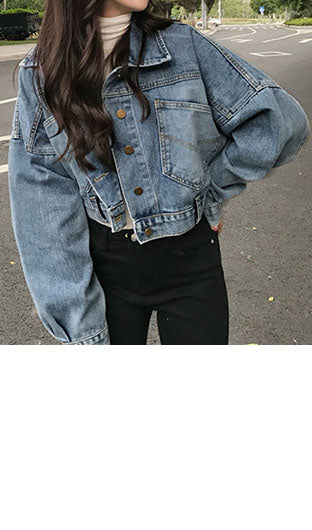 Back Buttons Denim Jacket