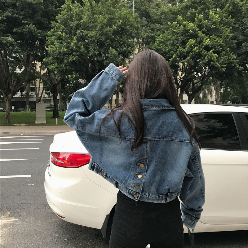 Back Buttons Denim Jacket